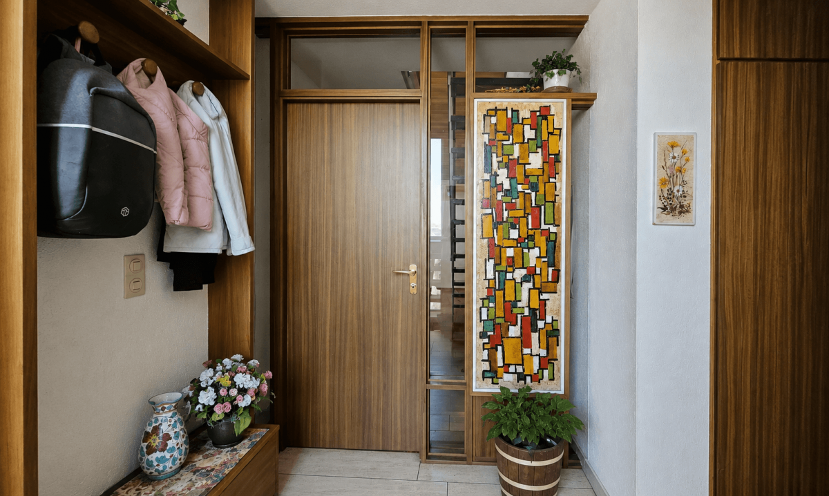 Flur im EG mit Eingang zum großen Galeriezimmer
